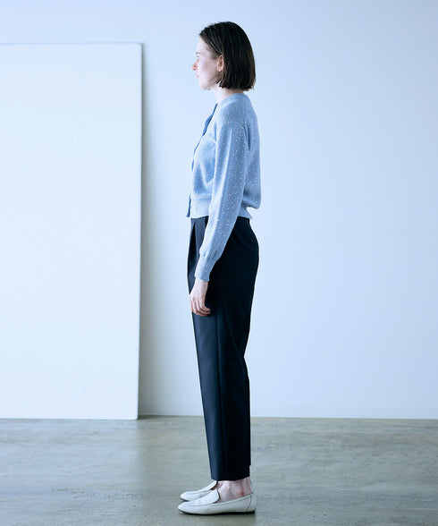 cotton polyester spangle cardigan