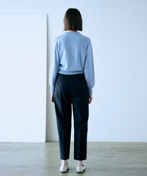 cotton polyester spangle cardigan