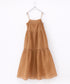 sheer starched cotton lace tiered dress