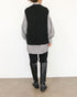 【SOI-MeME】stripe embroidery tie blouse
