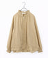 pleats sheer dolman blouson