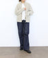 10/9発売予定【SOI-MeME】lame knit high neck blouson