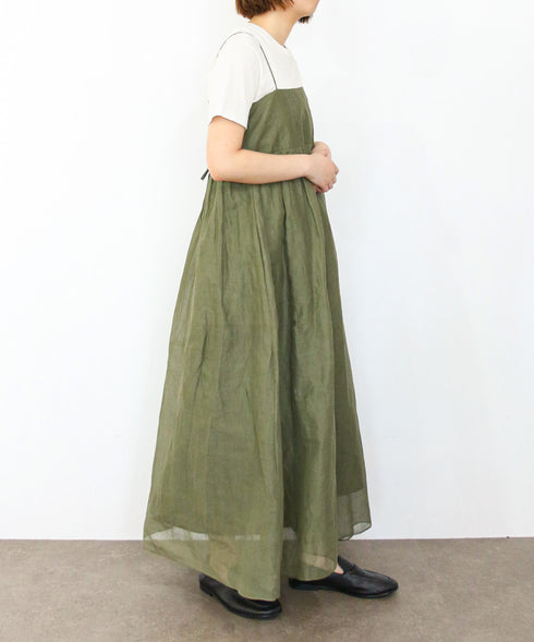 sheer starched cotton 2way cami skirt