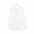 【SOI-MeME】code embroidery diamond tuck vest