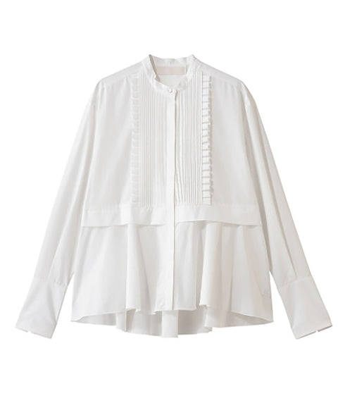【online限定】tuck frill flare shirt