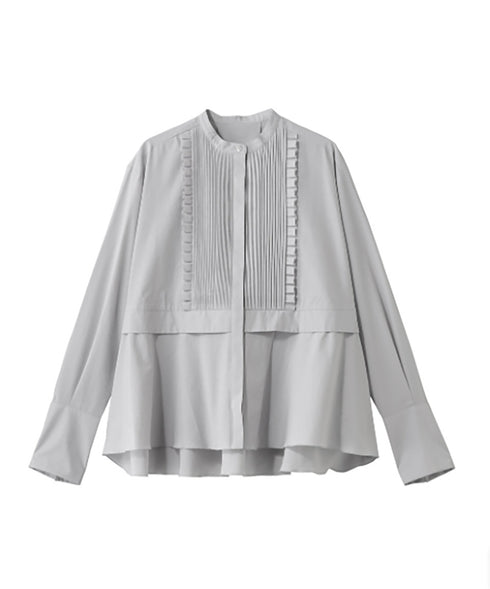 【online限定】tuck frill flare shirt