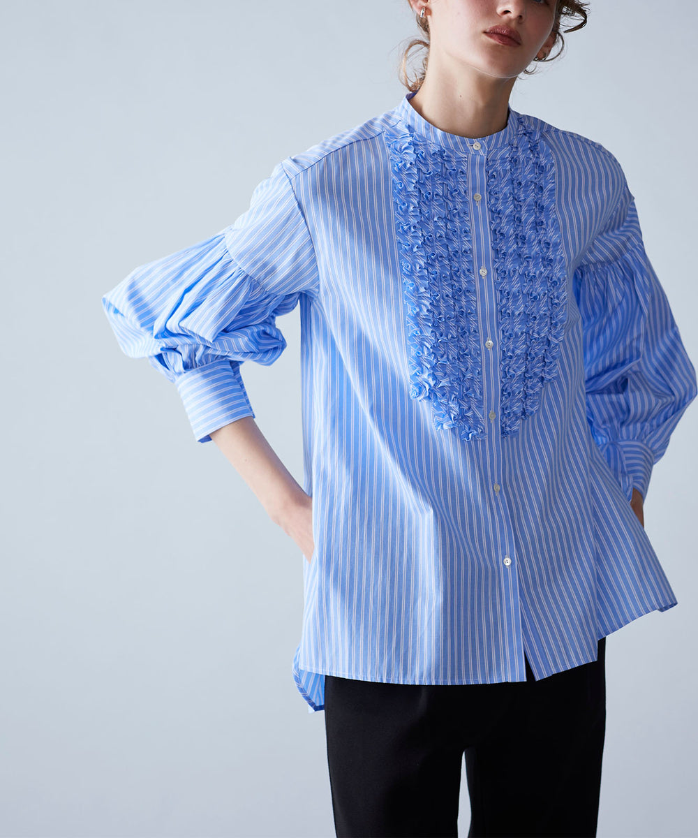 Modern tuck frill blouse – MARILYN MOON OFFICIAL ONLINE SHOP