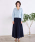 16G paper knit cocoon sleeve cardigan