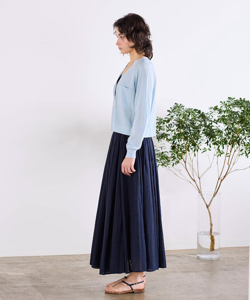 16G paper knit cocoon sleeve cardigan