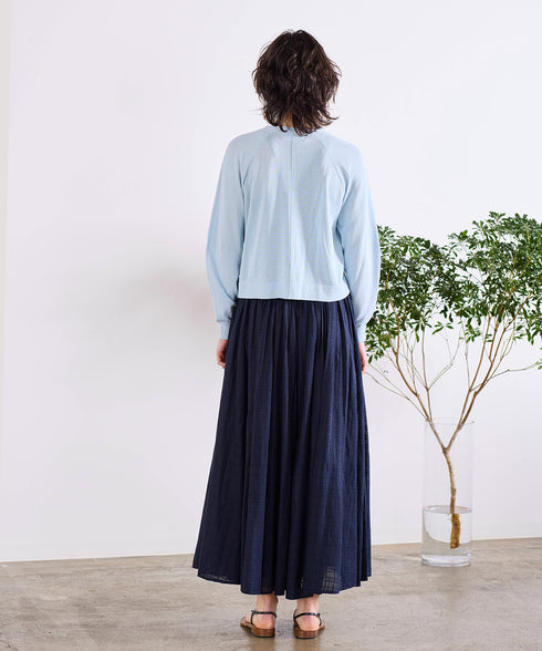 16G paper knit cocoon sleeve cardigan