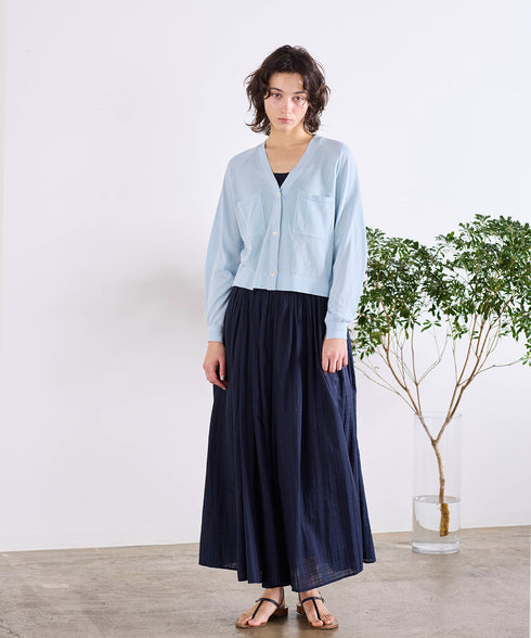 16G paper knit cocoon sleeve cardigan