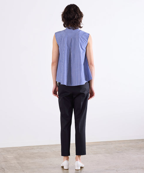 modern tuck frill flare blouse