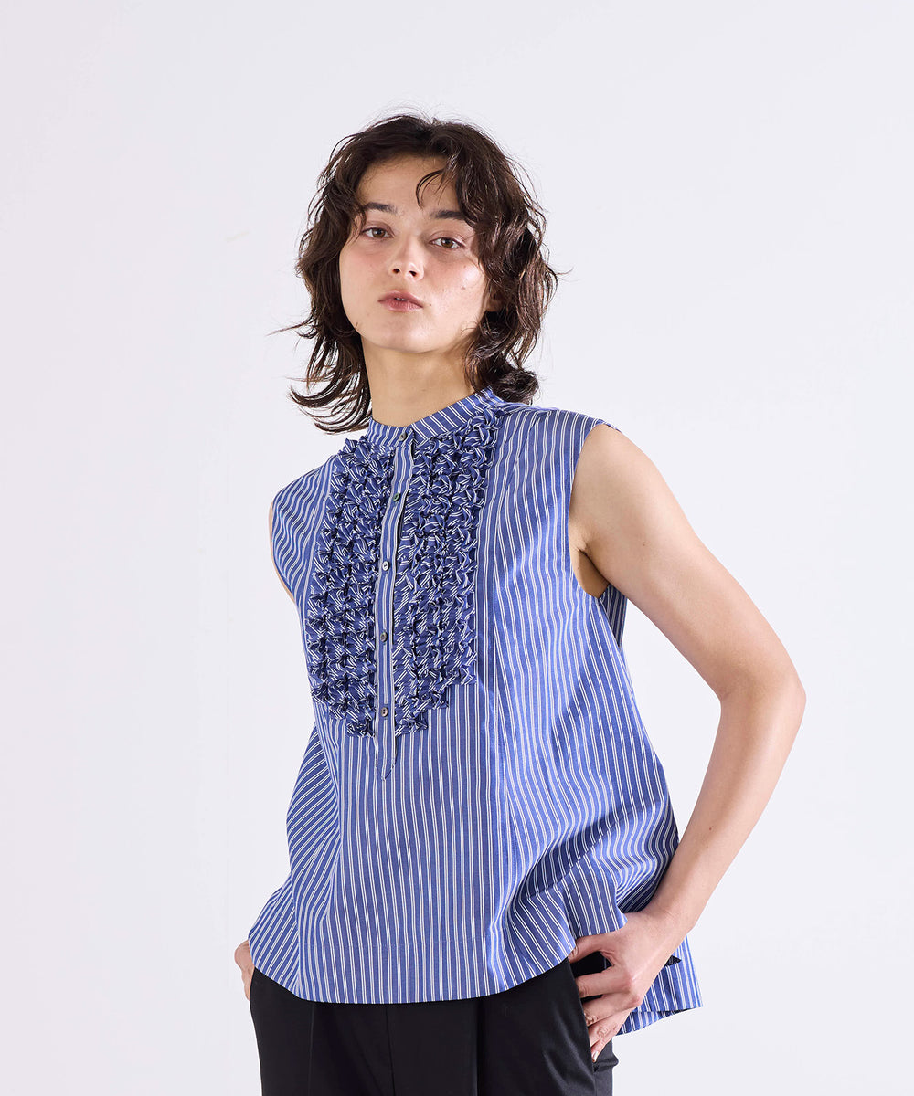 modern tuck frill flare blouse – MARILYN MOON OFFICIAL ONLINE SHOP
