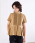 tuck frill flare half sleeve shirt