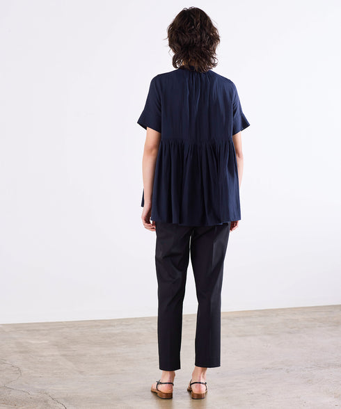 bosom tunic sheer shirt