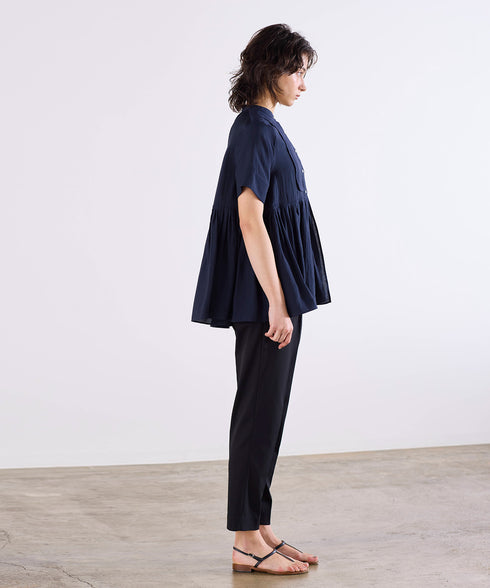 bosom tunic sheer shirt