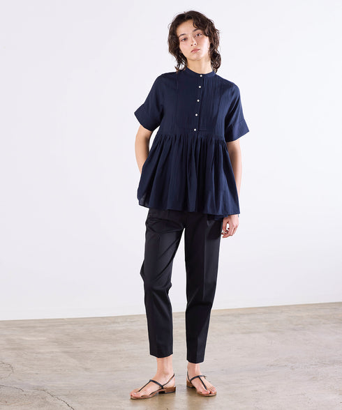 bosom tunic sheer shirt