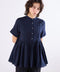 bosom tunic sheer shirt
