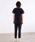 laced handkerchief sleeve cut-sew