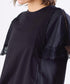 laced handkerchief sleeve cut-sew