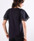 laced handkerchief sleeve cut-sew
