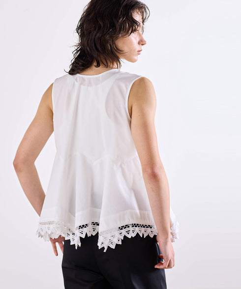 2way handkerchief hem blouse