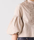 【SOI-MeME】diamond tuck embroidery blouse