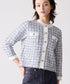 【予約】tweed knit fringe jacket