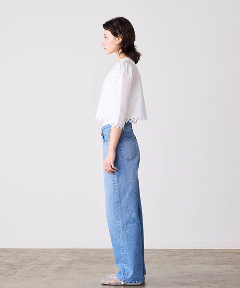 batten lace blouse jacket