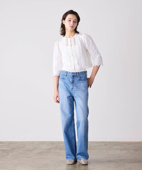 batten lace blouse jacket