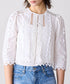 batten lace blouse jacket