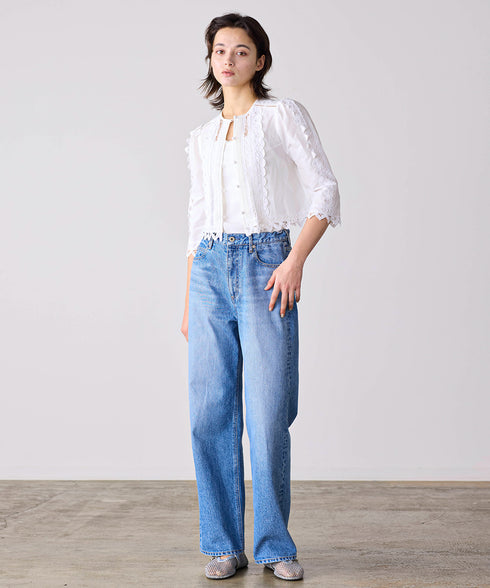 batten lace blouse jacket