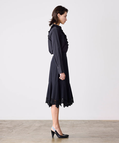 【SOI-MeME】batten lace handkerchief heme skirt