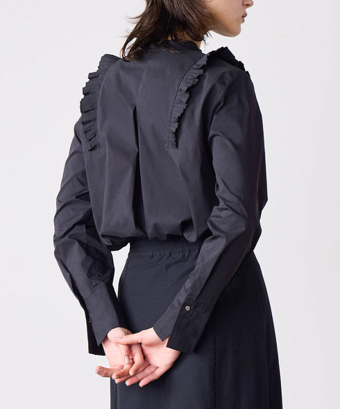 【SOI-MeME】tuck pleats jabot blouse