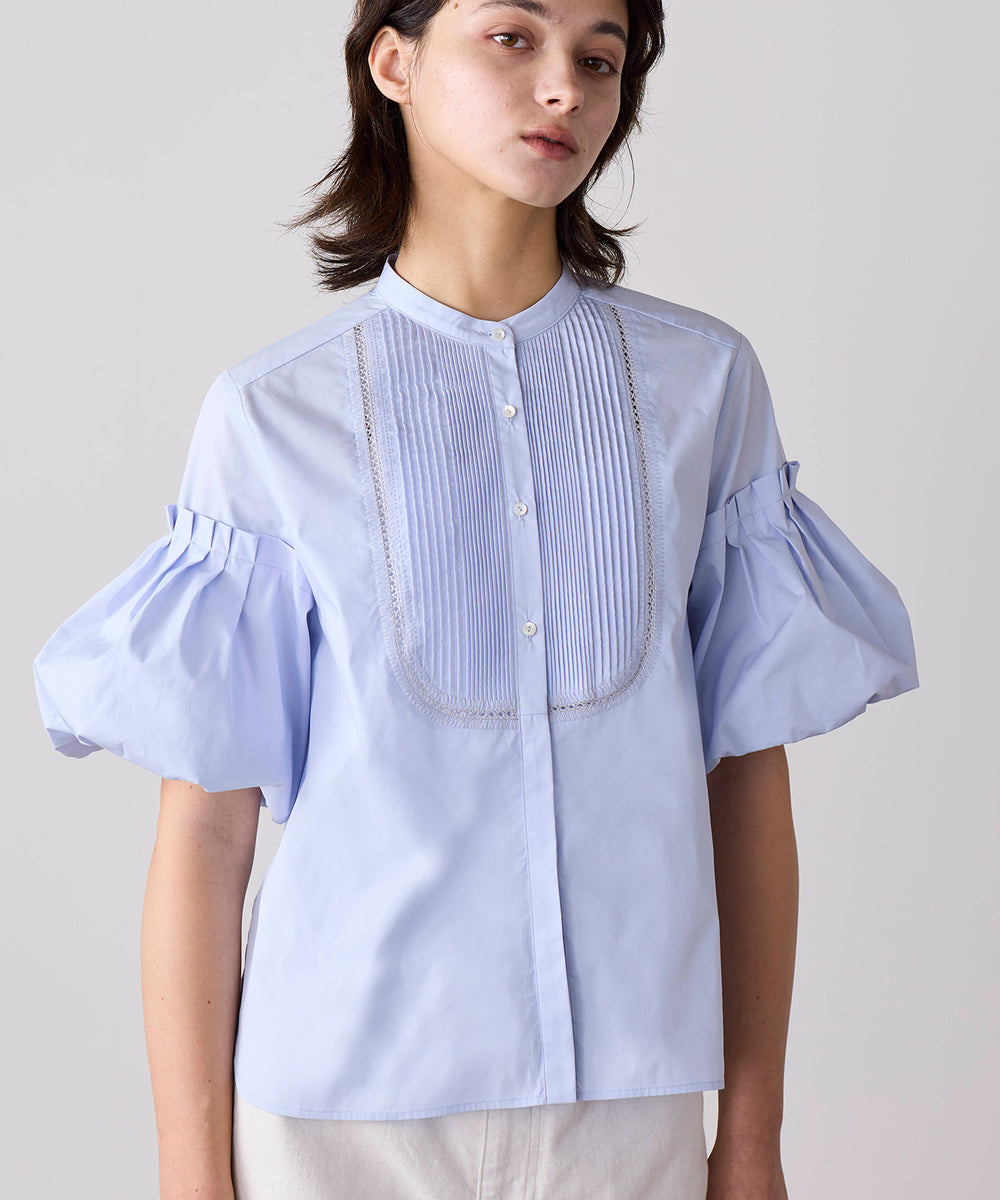 SOI-MeME】balloon sleeve pintuck embroidery shirt – MARILYN MOON 