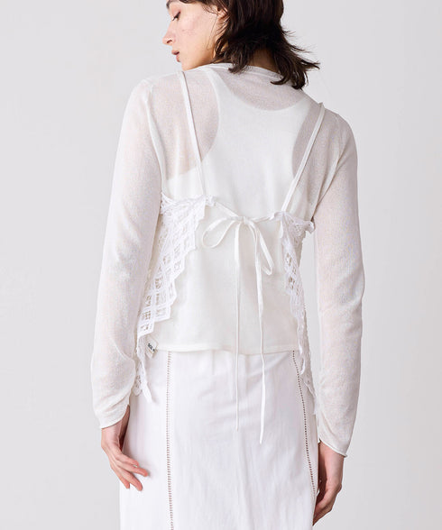 batten lace camisole