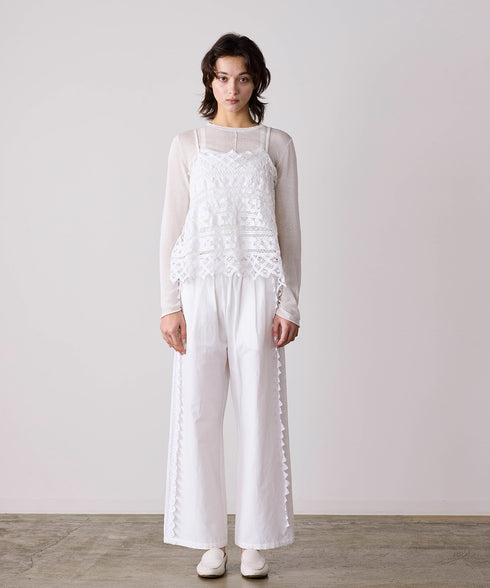 batten lace line pants