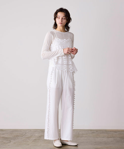 batten lace line pants