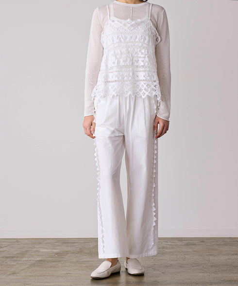 batten lace camisole