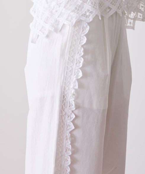batten lace line pants
