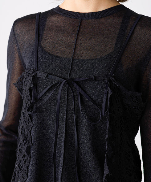 batten lace camisole