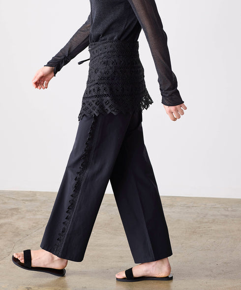 batten lace line pants
