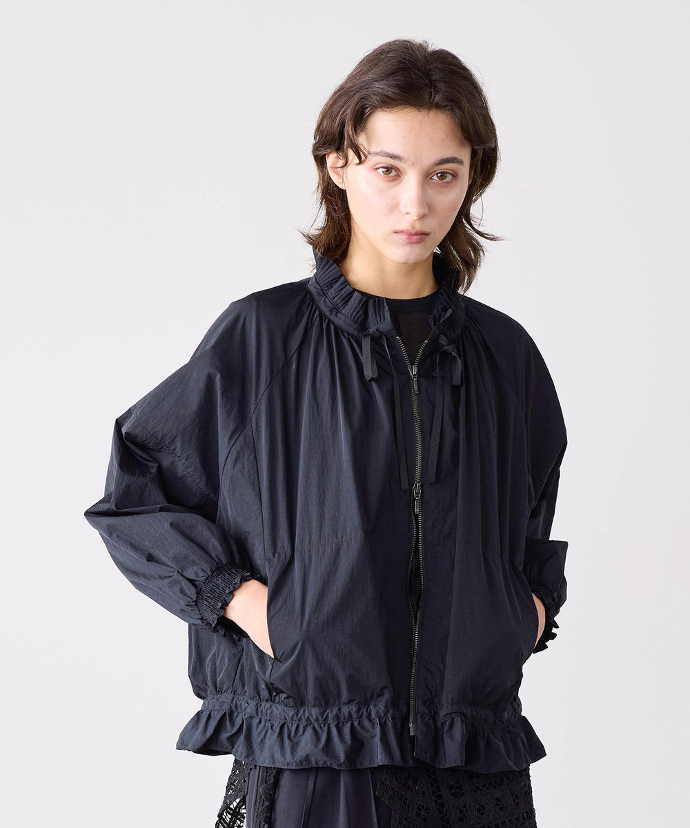 pleats sheer dolman blouson – MARILYN MOON OFFICIAL ONLINE SHOP