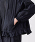 pleats sheer dolman blouson