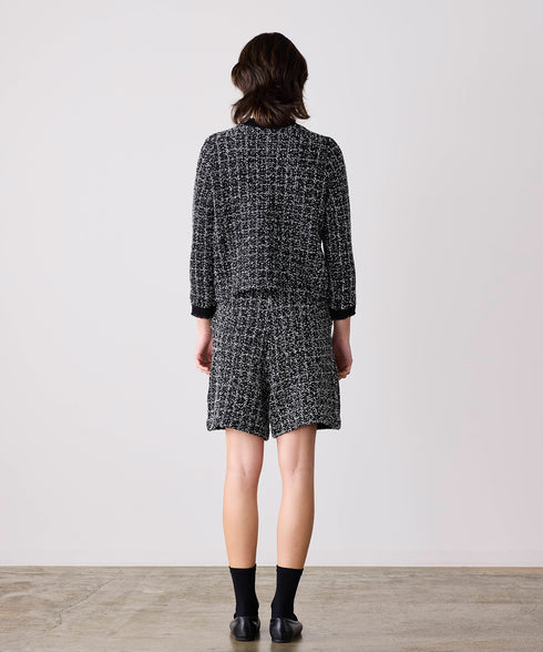 【予約】tweed knit fringe jacket