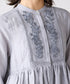 【SOI-MeME】code embroidery diamond tuck blouse