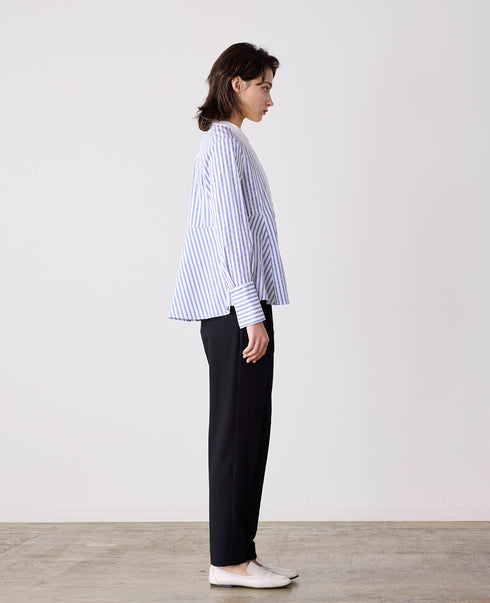 pin tuck bosom embroidery blouse