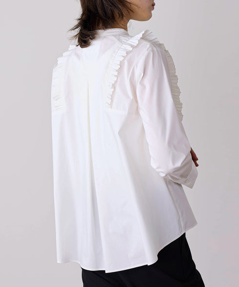 【SOI-MeME】tuck pleats jabot blouse