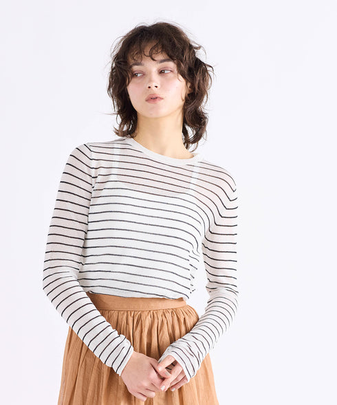 14G sheer paper knit