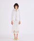 pleats sheer dolman blouson